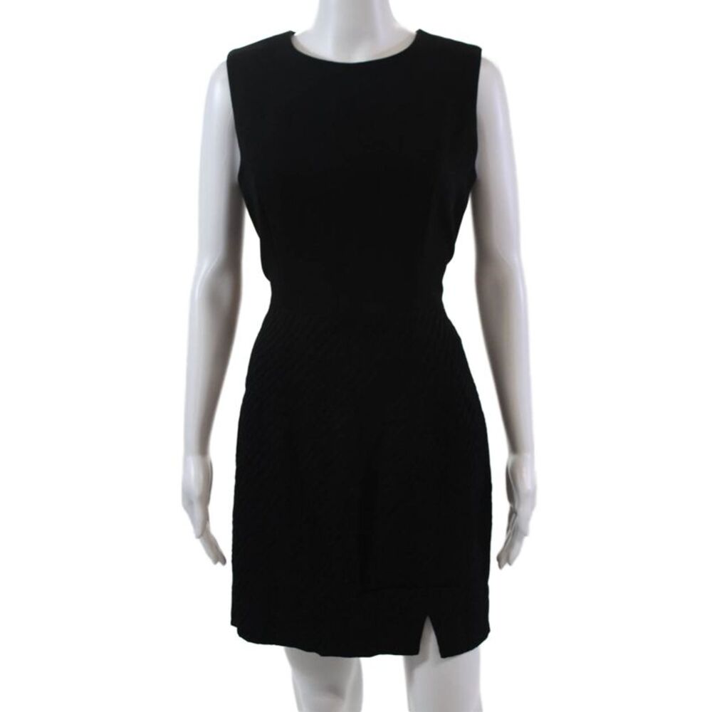 Taiga Paris Womens Sleeveless Knee Length Sheath Dress Black Size 6
